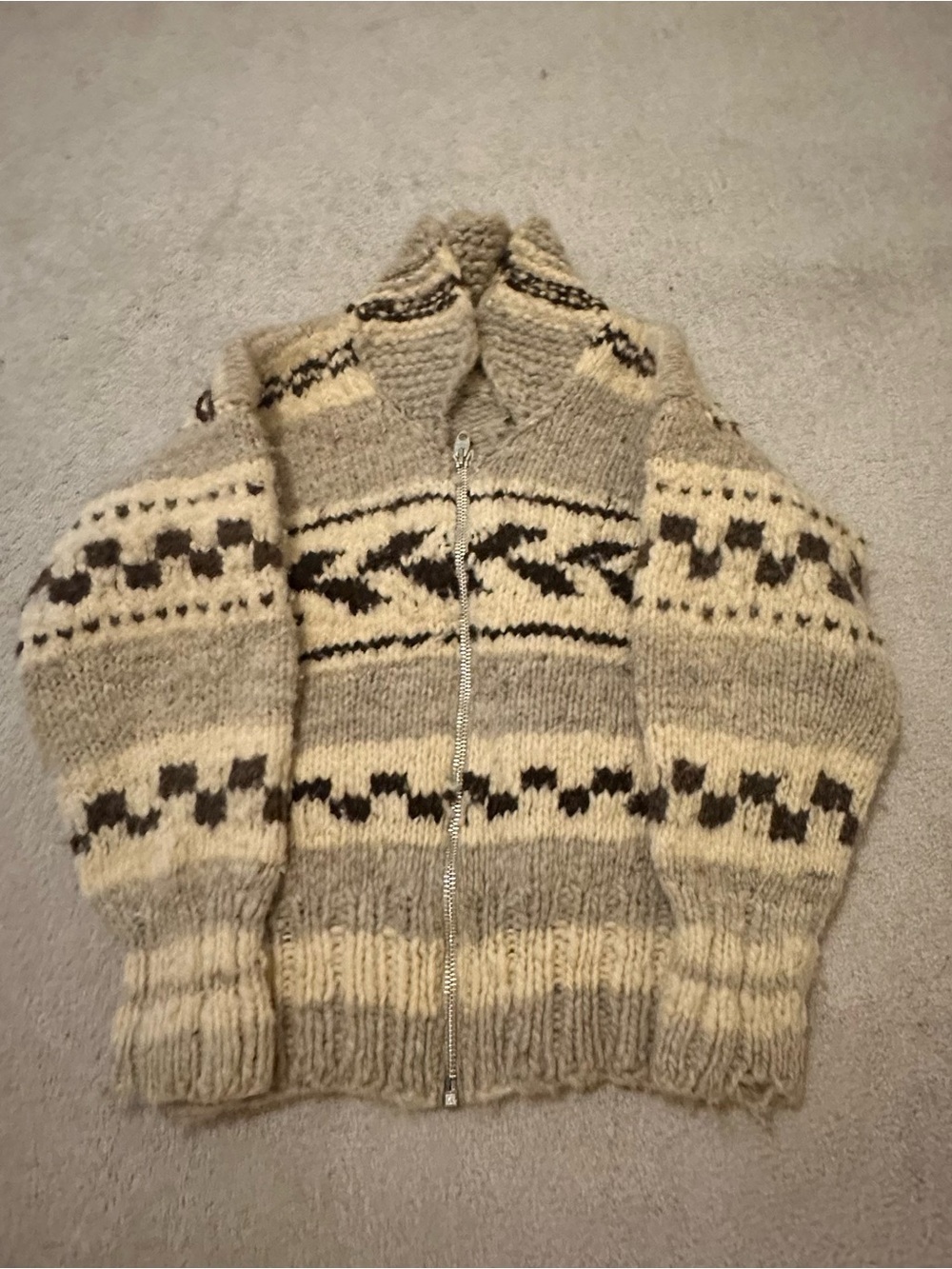 Vintage Cowichan Wool Sweater